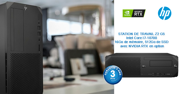 workstation HP z2 g5 nvidia rtx